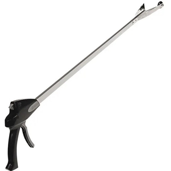 Reacher long-handled trash picker tool