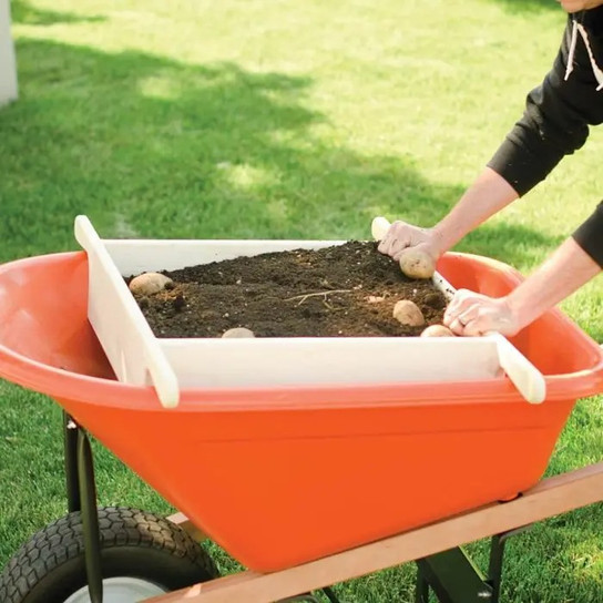 Sifter wheelbarrow sifter close-up view