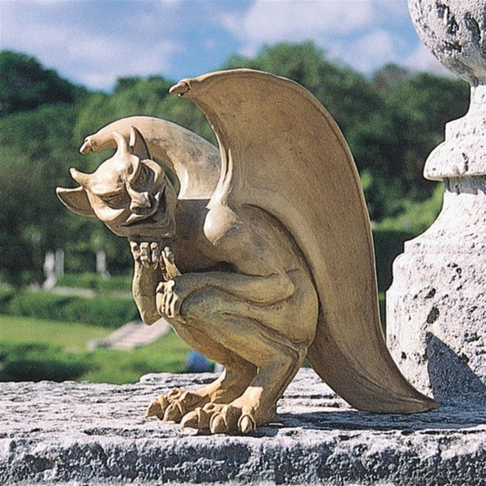 Legend of the Cambridge Hopping Gargoyle Sculpture in the Garden