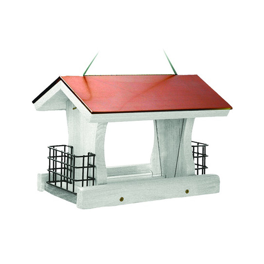 Nantucket White Coppertop Ranch Bird Feeder
