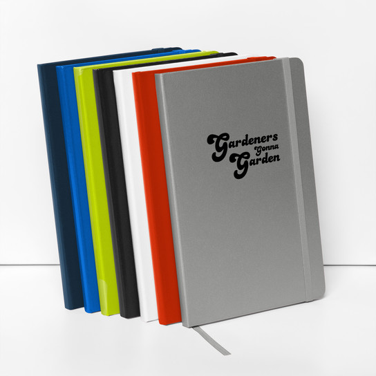 Gardeners Gonna Garden Hardcover Gardening Journal -  Hardcover Bound Notebook Red Front