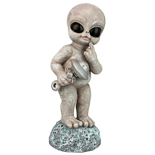 Zeta Gray Roswellian Baby Alien Garden Statue
