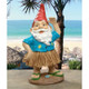 Hawaiian Hank Grass Skirt Gnome Statue in the Garden