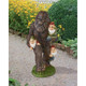 Schlepping the Garden Gnomes Bigfoot Statue in the Garden Path