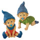 Archibald and Blaze the Baby Gnome Statues set