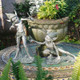 Sling & Stretch Garden Pixie Sculptures in the Garden