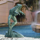 Giant Leaping Spitting Frog Cast Bronze Statue in the Garden