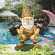 Atlas, the Athletic Weightlifting Garden Gnome Statue