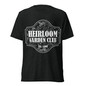 Heirloom Garden Club T-Shirt - Charcoal-Black Triblend - Front View