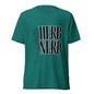 Herb Nerd T-Shirt - Teal Triblend - Front View