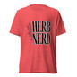 Herb Nerd T-Shirt - Red Triblend - Front View