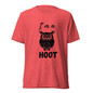 I'm A Hoot T-Shirt - Red Triblend - Front View