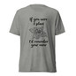 If You Were A Plant I'd Remember Your Name T-Shirt - Athletic Grey Triblend - Front View