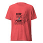 Keep Calm & Plant Natives T-Shirt - Red Triblend - Front View