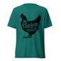 My Chickens are my Therapists T-Shirt - Teal Triblend - Front View