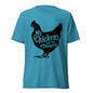 My Chickens are my Therapists T-Shirt - Aqua Triblend - Front View