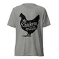 My Chickens are my Therapists T-Shirt - Athletic Grey Triblend - Front View