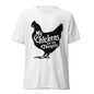 My Chickens are my Therapists T-Shirt - Solid White Triblend - Front View