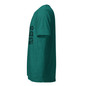 She Believed She Could But It Was 95 & Humid, So She Didn't T-Shirt - Teal Triblend - Left Side View