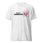 What In Carnation? T-Shirt - Solid White Triblend - Front View