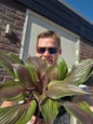 Man holding Red Ninja Hosta