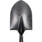 Shovel steel blade close-up