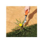 Weeder removing dandelion from lawn