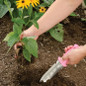Knife pink garden knife digging soil