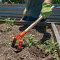 Hoe orange stirrup hoe in use