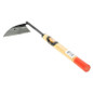 Hoe Japanese hand hoe angled view.