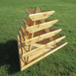 Planter pyramid plant shelf side view