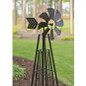 Windmill black metal windmill side view