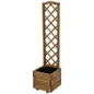 Planter wooden planter with lattice trellis