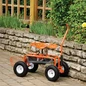 Garden Scoot, Steel Frame with Flat-Free Tires in the Garden