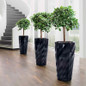 DIAMANTE diamond patterned tall planter