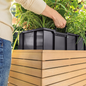 PALO Natural Eucalyptus Wood Planter Removable Liner