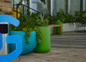 Tarragona Bowl Planters By the Office Building