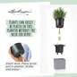 CANTO Stone Planters Self Watering Wick