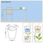 DELTINI Round Planters Dimensions