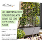 Indoor and Outdoor Trio Stone Rectangular Planters