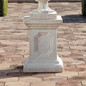 Versailles Cherub Plinth on the Patio