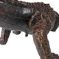 Gator on the Prowl Spitting Bronze Alligator Garden Statue Arm Close UP