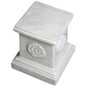 English Rosette Garden Statuary Pedestal Top View