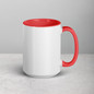 Lawn Enforcement Officer Coffee Mug -  White Ceramic Mug With Color Inside Red  Oz Right