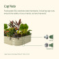 10 In 1 Modular Metal Raised Garden Bed Kit cap nuts