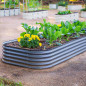 10 In 1 Modular Metal Raised Garden Bed in the vegetable garden