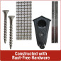 Cedar Tray Bird Feeder rust free hardware