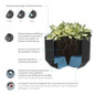 Mod Planter self watering infographics