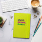 Never Enough Plants Hardcover Gardening Journal -  Hardcover Bound Notebook Lime Front