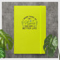 I Work Hard So My Plants Can Have A Better Life Hardcover Gardening Journal -  Hardcover Bound Notebook Lime Front